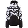 Chaqueta de esquí para mujer Dare 2b Rocker Jacket blanco/negro Black & White Graffiti