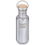 Botella de acero inoxidable Klean Kanteen Reflect w/Bamboo Cap 532 ml plata MirroredStainless