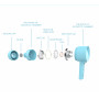 Auriculares Swissten EARBUDS RAINBOW YS-D2
