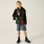 Chaqueta para niños Regatta Junior Andreson Hybrid Black/Sealgr