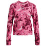 Sudadera de mujer Under Armour Rival Terry Print Crew rosa Pace Pink/White