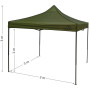 Carpa de fiesta Cattara 3 x 3m Waterproof