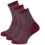 Calcetines Warg Happy Merino W Mini Mix 3 pack burdeos Wine/Grey