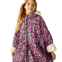 Abrigo impermeable para niños Regatta Junior Waterproof Changing Robe Pro Pink