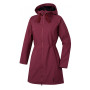 Abrigo de mujer Husky Sara L S violeta Burgundy