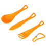 Juego de cubiertos Sea to Summit Delta Cutlery Set naranja Orange