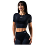 Top de mujer Nebbia Seamless Short-Sleeve Top Power negro BLACK