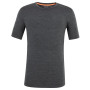 Camiseta funcional de hombre Salewa Pure Eagle Amr M Smles Tshirt. gris oscuro Black Out
