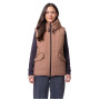 Chaleco de mujer Hannah Dot Vest marrón claro beaver fur