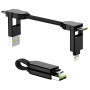 Cable de carga y datos Rolling Square inCharge X 6v1 negro black