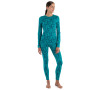 Camiseta funcional de mujer Icebreaker W Mer 200 Oasis LS Crewe Macro Camo