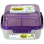 Caja de alimentos Sistema Lunch Stack To Go Square 1,24l violeta