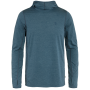 Sudadera funcional de hombre Fjällräven Abisko Sun-hoodie M azul/verde Indigo Blue