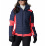 Chaqueta de mujer Columbia Bird Mountain™ Insulated Jkt azul/naranja Nocturnal, Neon Sunrise